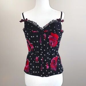 RARE Victoria’s Secret Anna Sui floral corset top